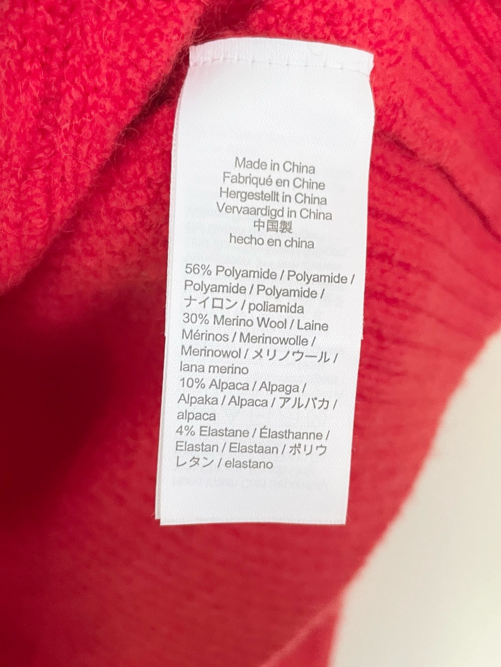 J Crew Cable-knit Half-zip Sweater in Supersoft Yarn L Large Red WoolAlpaca FLAW - Picture 8 of 9